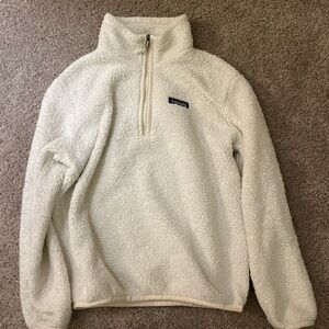 Patagonia Cream Fleece Half-Zip Pullover